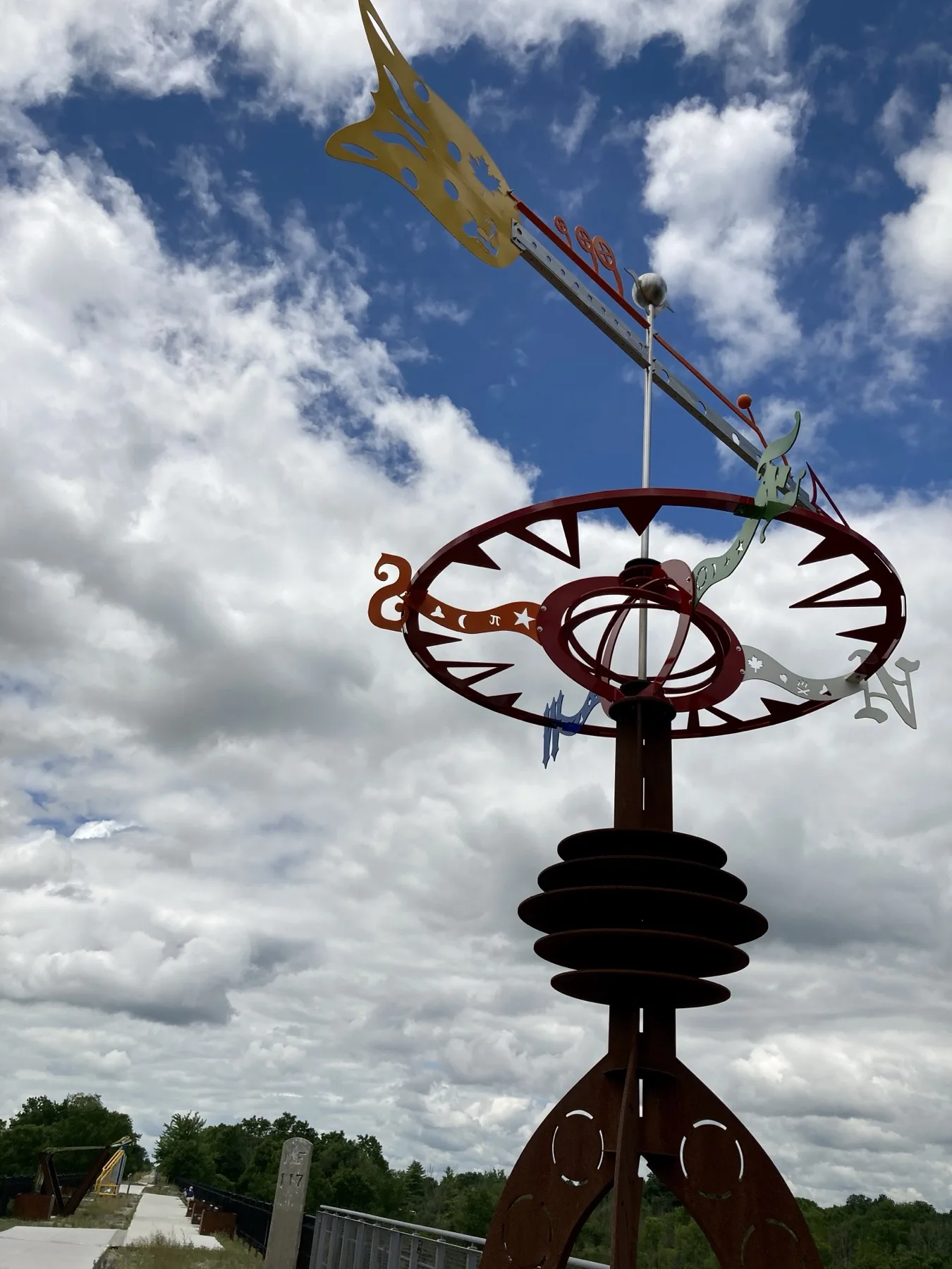 Public art structure at St. Thomas Elevated Park